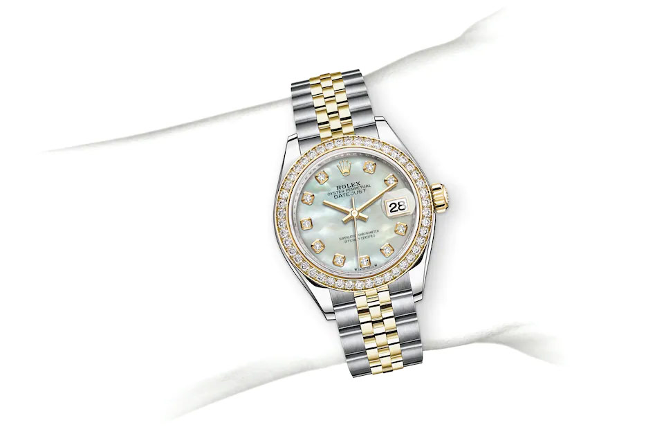 EM Sneakers Rolex Lady-Datejust 279383RBR White Dial