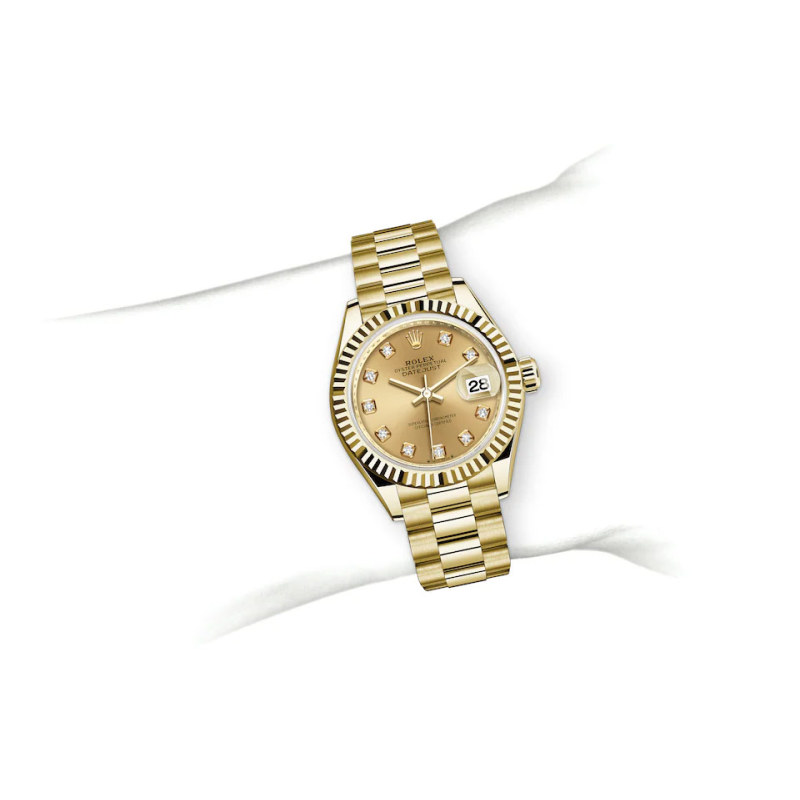 EM Sneakers Rolex Lady-Datejust Champagne Dial