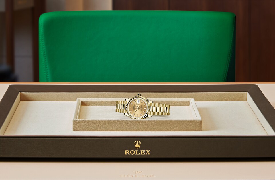 EM Sneakers Rolex Lady-Datejust Champagne Dial