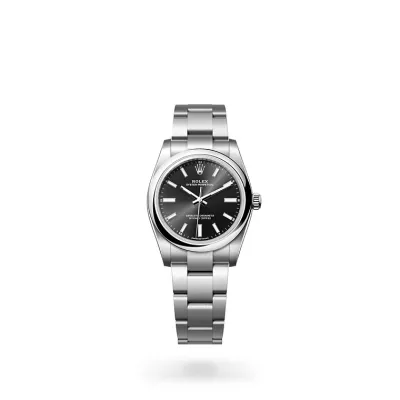 EM Sneakers Rolex Oyster-Perpetual 124200 Black Dial 01