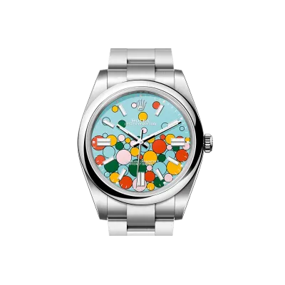 EM Sneakers Rolex Oyster-Perpetual 124300 Blue Dial 02