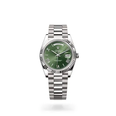 M Sneakers Rolex Day-Date 228239 Olive Green Dial 01
