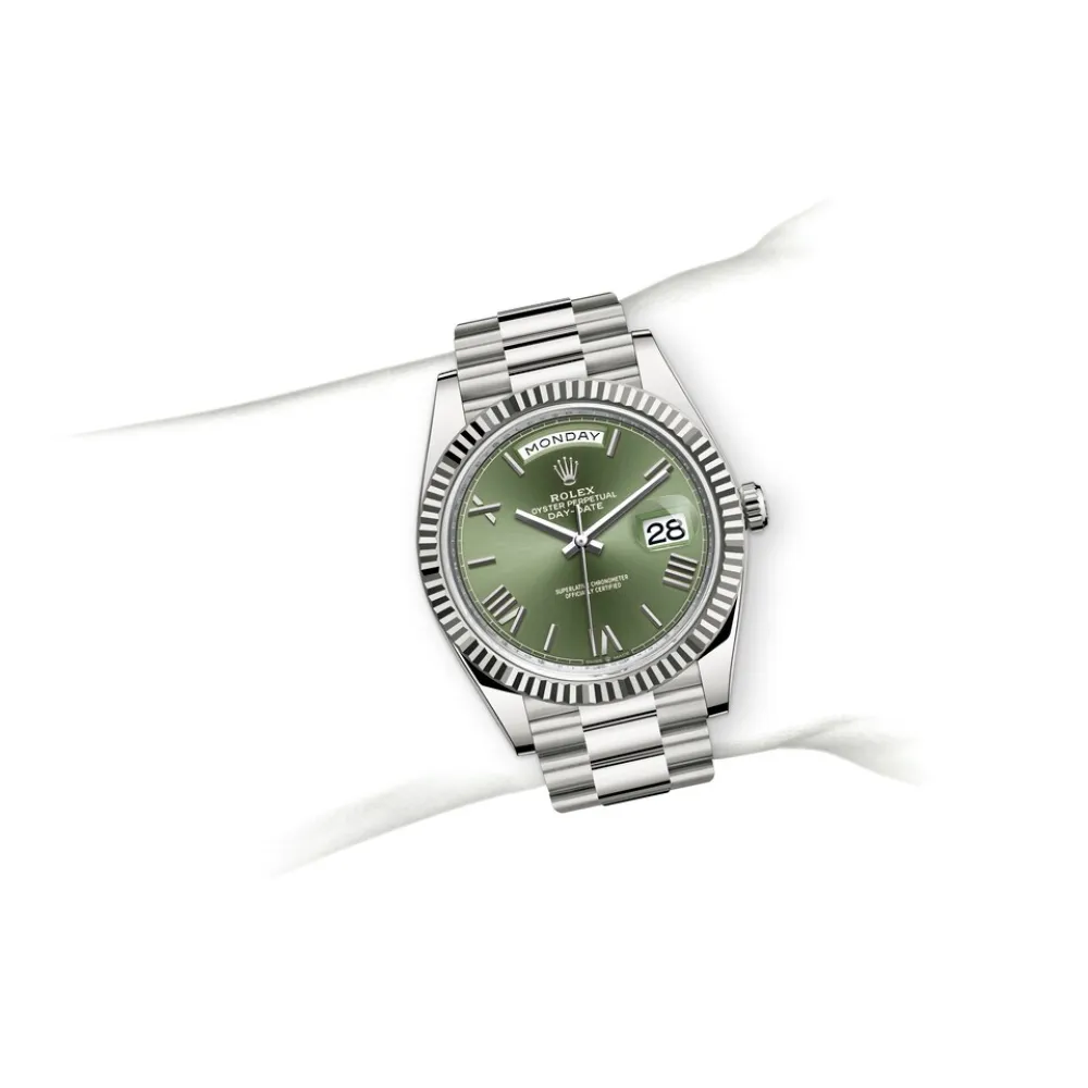 M Sneakers Rolex Day-Date 228239 Olive Green Dial