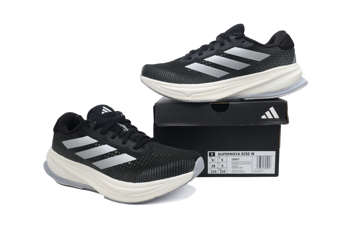 EM Sneakers adidas Supernova Rise Core Black Halo Silver Dash Grey 