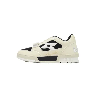 EM Sneakers Louis Vuitton LV Trainer Cream Black 01