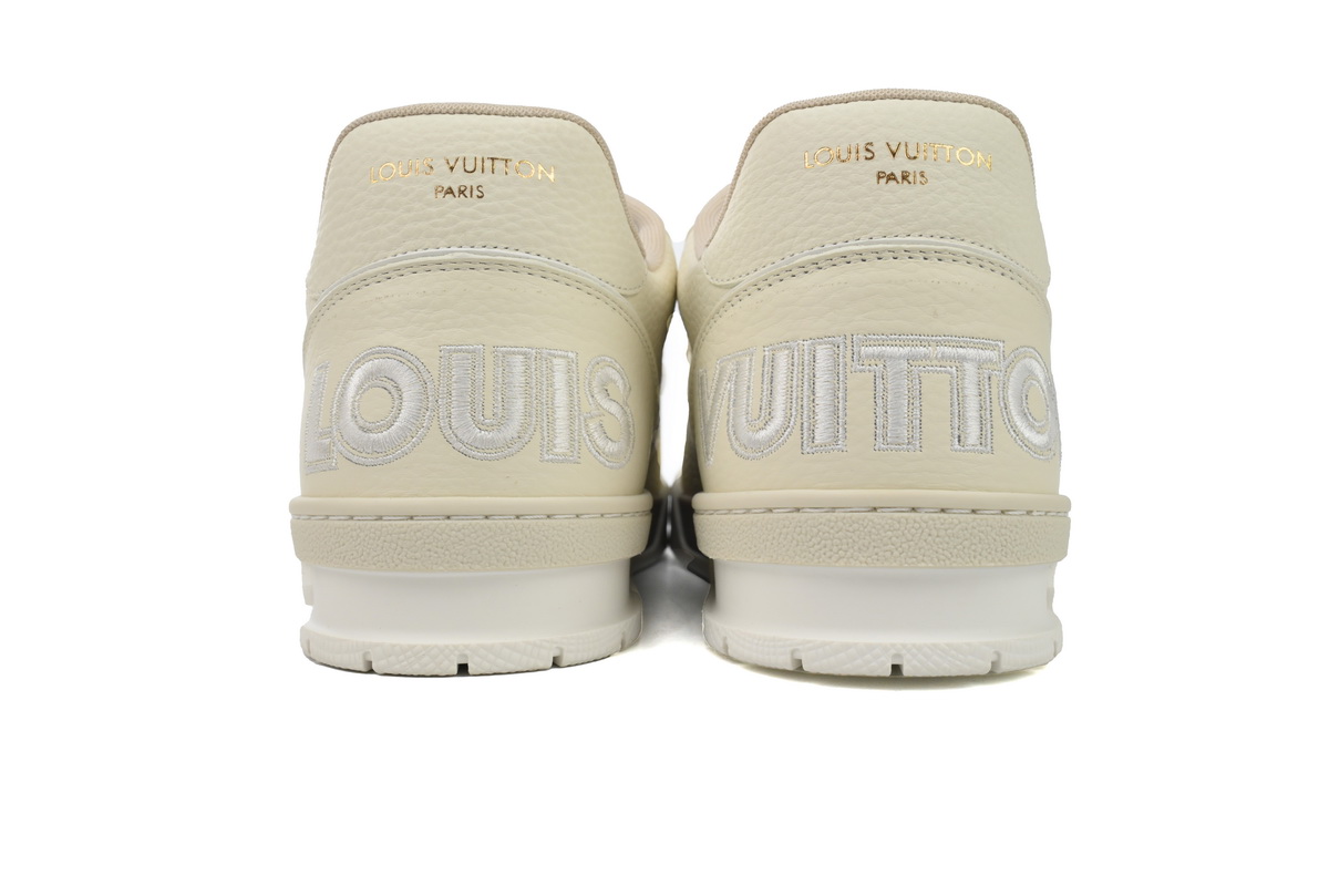 EM Sneakers Louis Vuitton LV Trainer Monogram Flower Beige