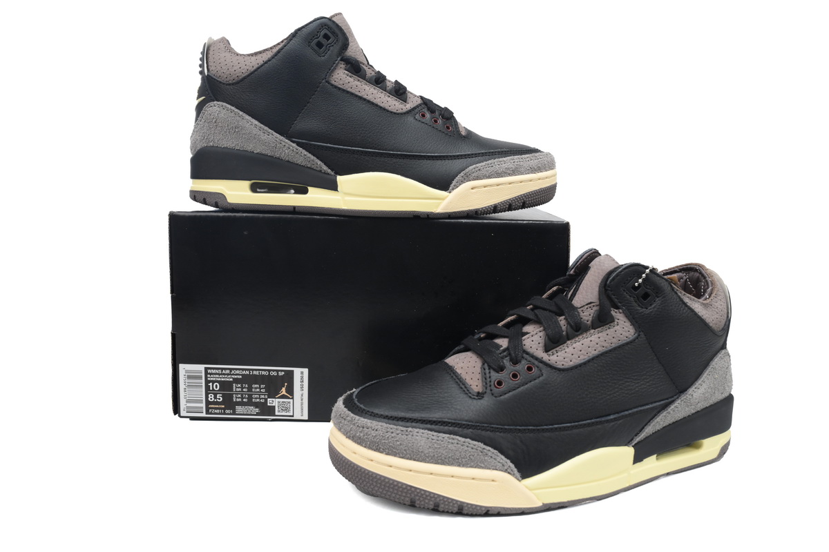 EM Sneakers Jordan 3 Retro OG SP A Ma Maniére Black Violet Ore