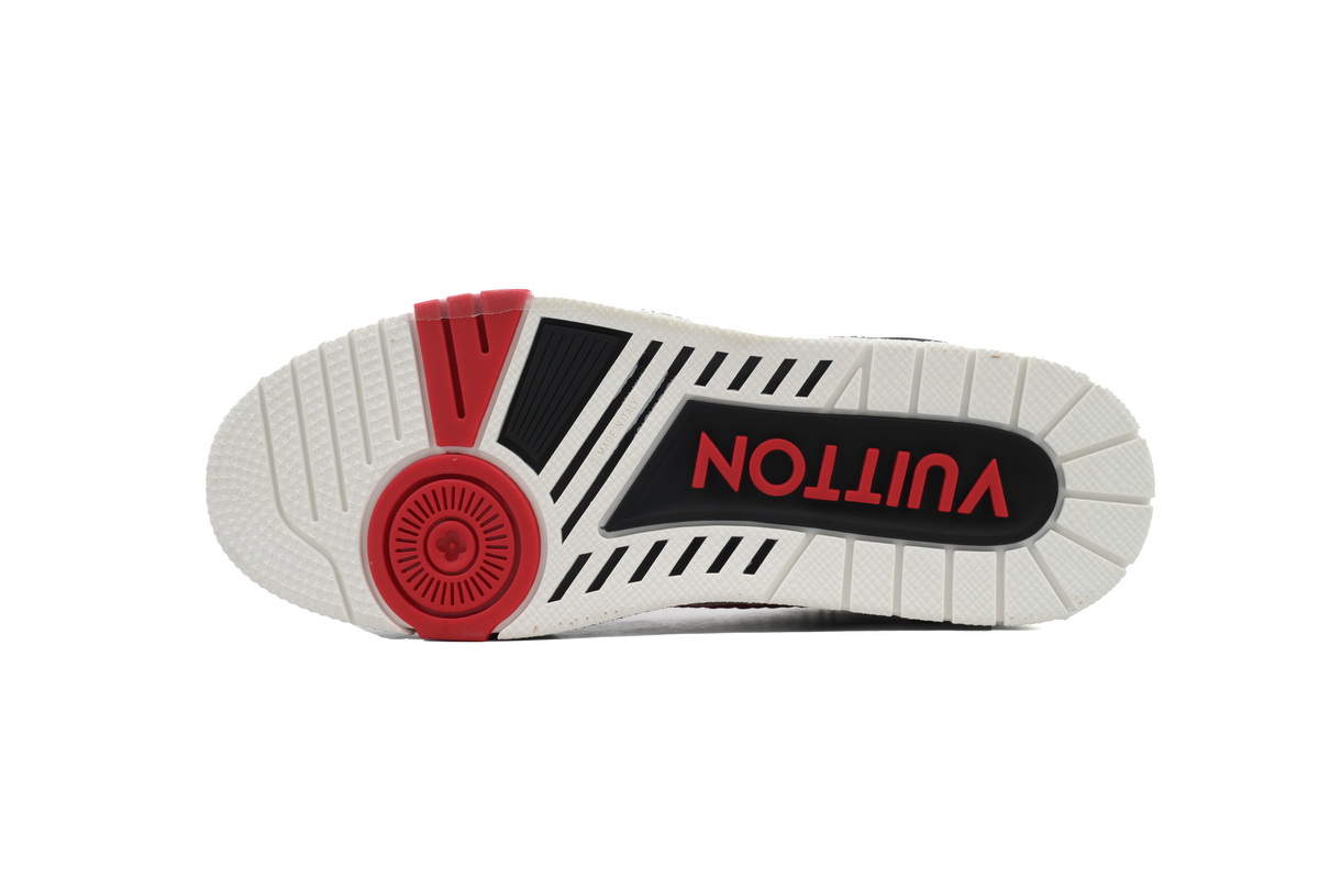 EM Sneakers Louis Vuitton LV Trainer White Red Black