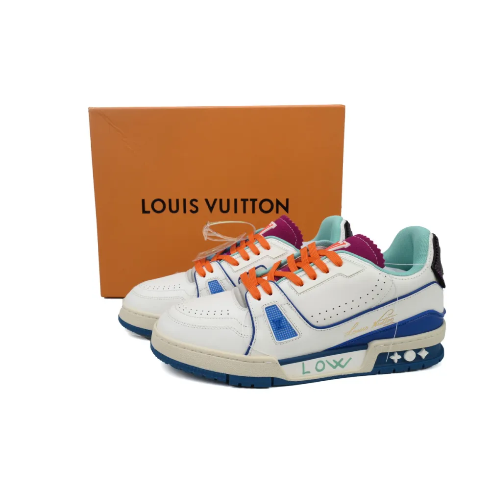 EM Sneakers Louis Vuitton Trainer Neon Blue