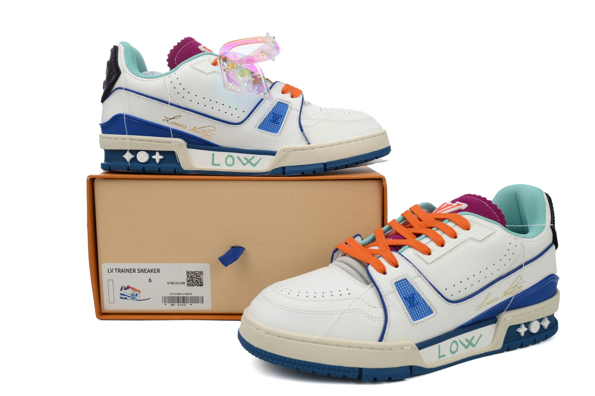 EM Sneakers Louis Vuitton Trainer Lake Blue