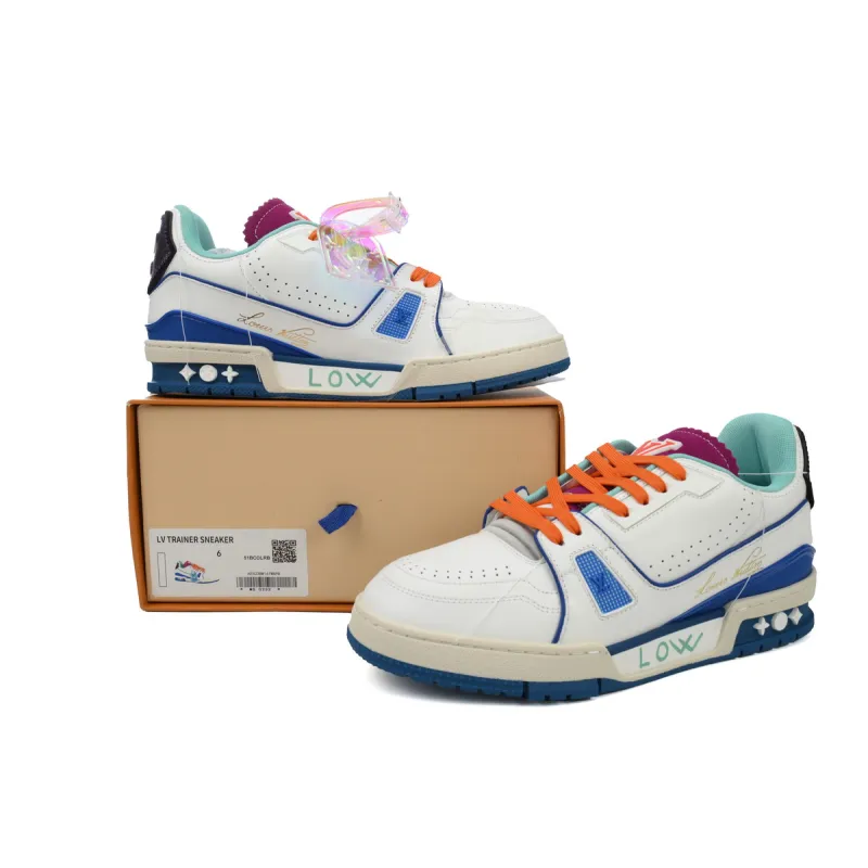 EM Sneakers Louis Vuitton Trainer Neon Blue