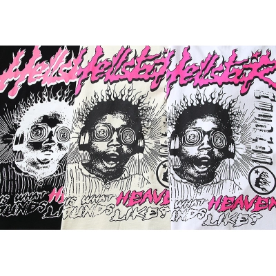 EM Sneakers Hellstar T-Shirt 507 White & Black & Yellow 02