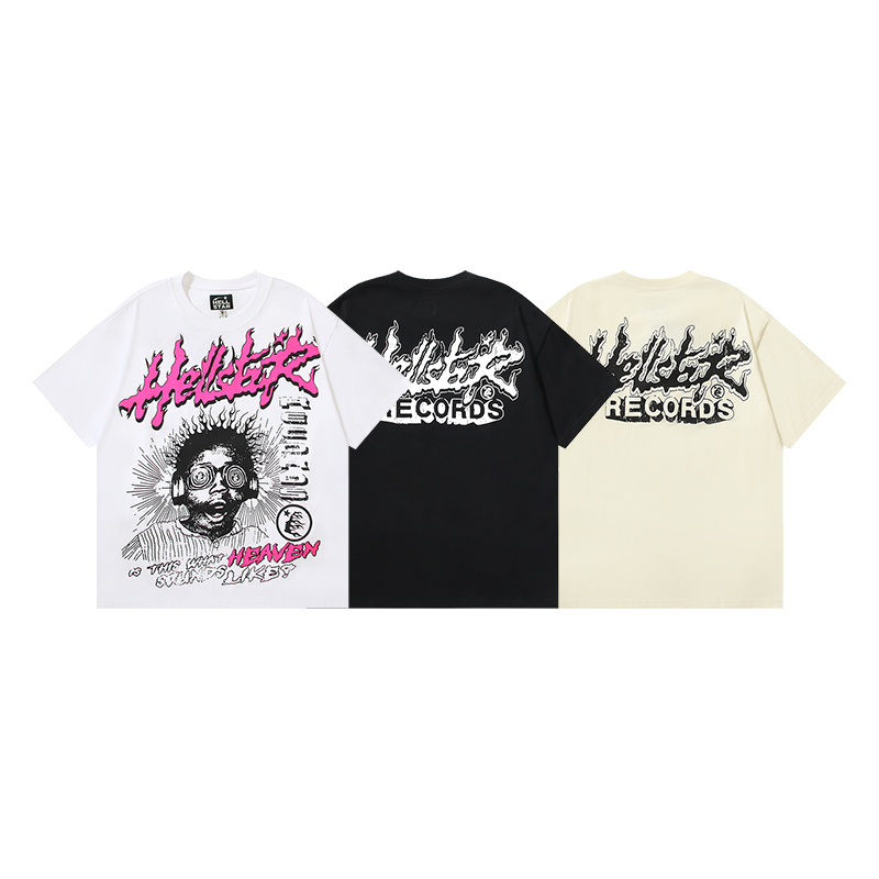 EM Sneakers Hellstar T-Shirt 507 White & Black & Yellow