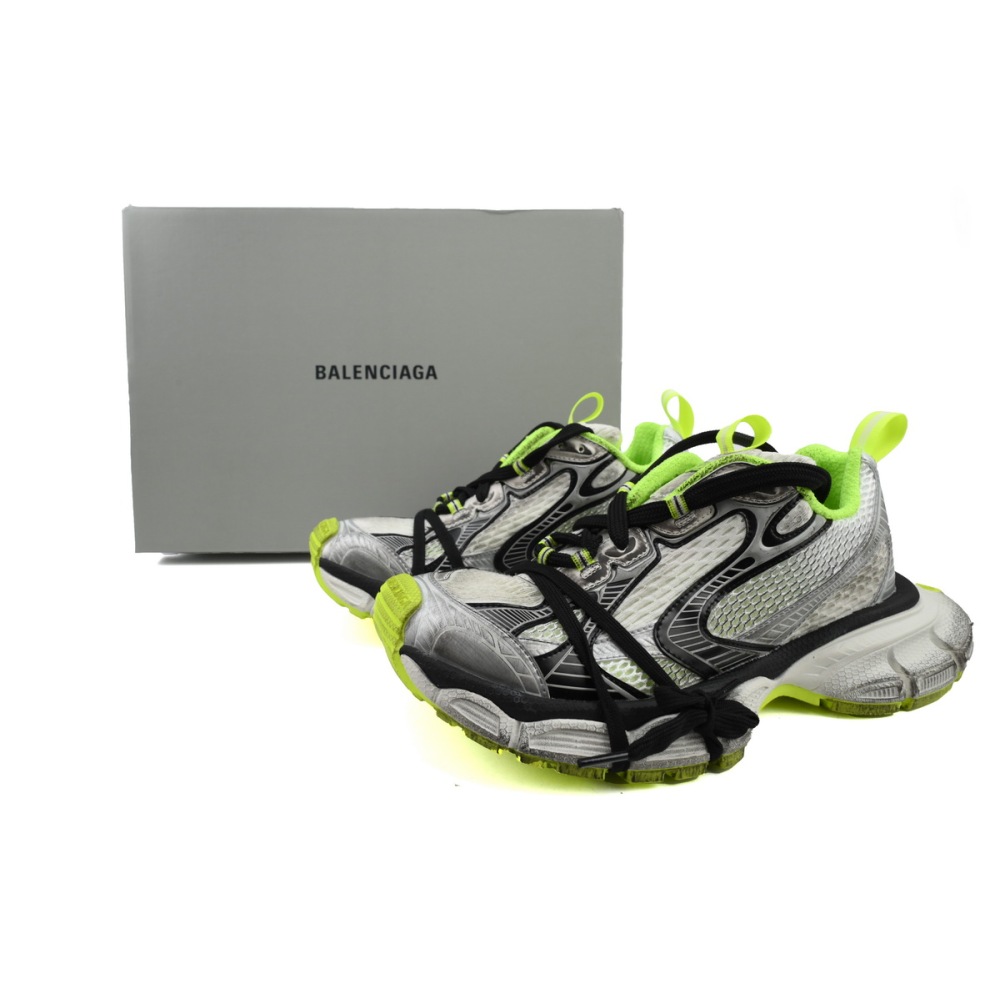EM Sneakers Balenciaga 3XL Sneaker in Black and White Yellow 