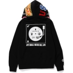 EM Sneakers BAPE US Limited Collection Shark Full Zip Double Hoodie Dray & Balck