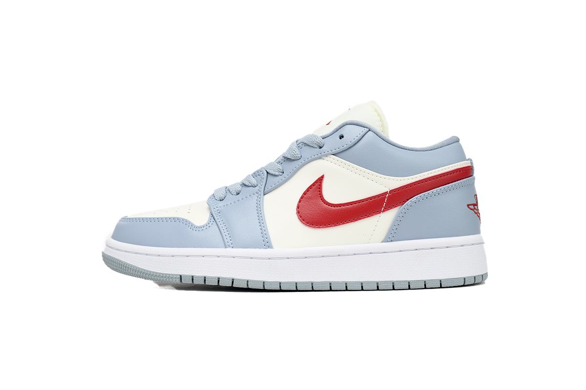 EM Sneakers  Air Jordan 1 Low "Bleu/Rouge Dune"
