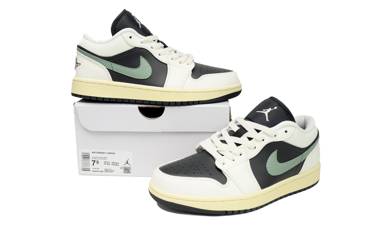 EM Sneakers Air Jordan 1 Low "Anthracite/Jade Smoke"