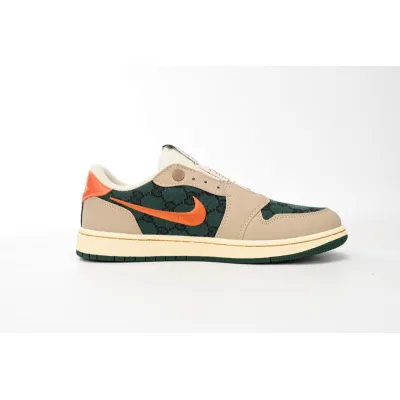 EM Sneakers Air Jordan 1 Low Green Orange Hook 02