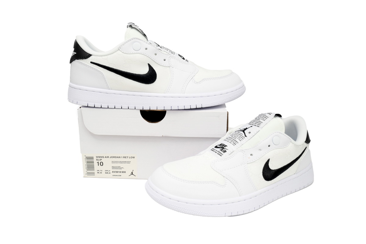 EM Sneakers Air Jordan 1 Low Little White Dragon Black and White