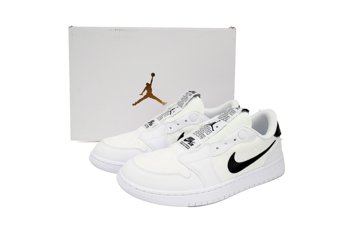 EM Sneakers Air Jordan 1 Low Little White Dragon Black and White