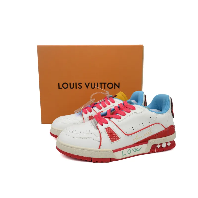 EM Sneakers Louis Vuitton Trainer Yellow Blue 