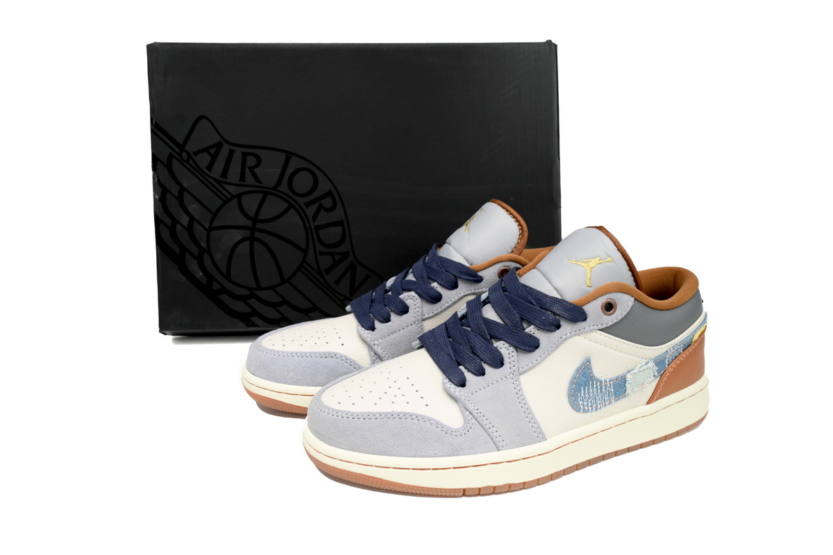 EM Sneakers Jordan 1 Low SE GS Sashiko