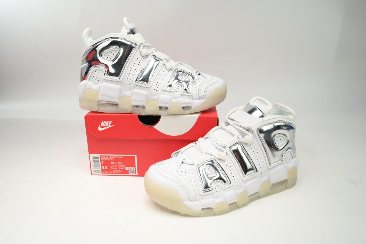 EM Sneakers Nike Air More Uptempo Chrome White 