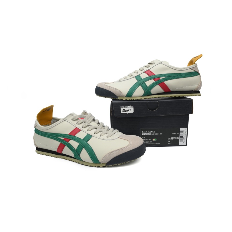 EM Sneakers Onitsuka Tiger Mexico 66 Birch Green Red Yellow