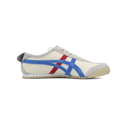 EM Sneakers Onitsuka Tiger Mexico 66 Vintage White Directoire Blue Red 02