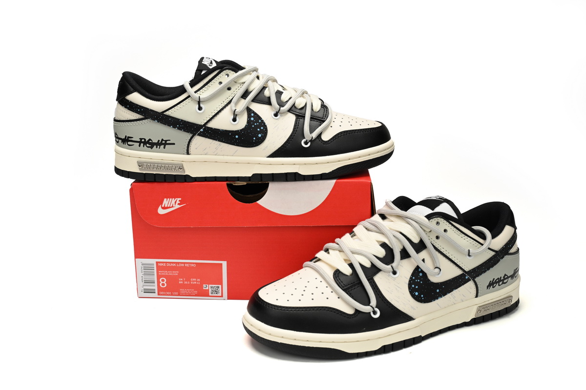 EM Sneakers Nike Dunk Low Interstellar Black and White