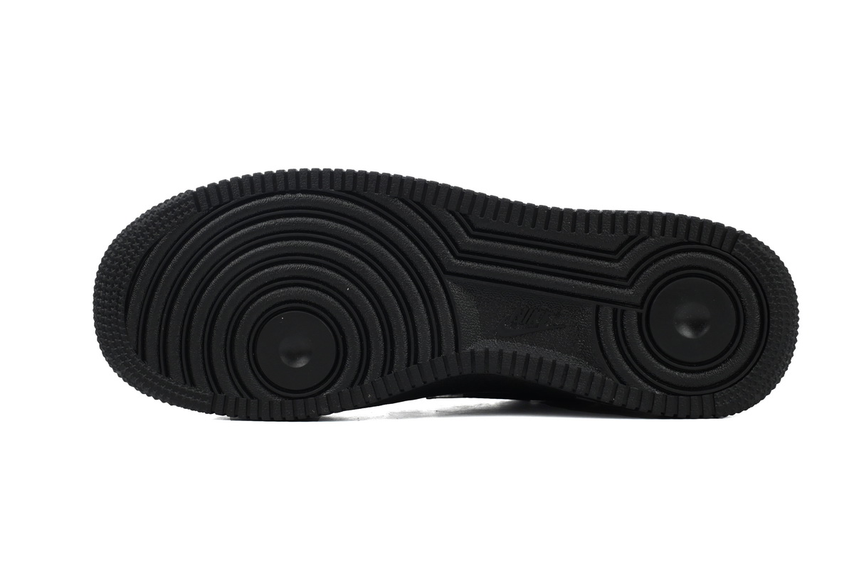 EM Sneakers Nike Air Force 1 Low Black Silver Mini Swoosh