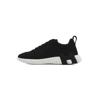 EM Sneakers Hermes Bouncing Black And White 01