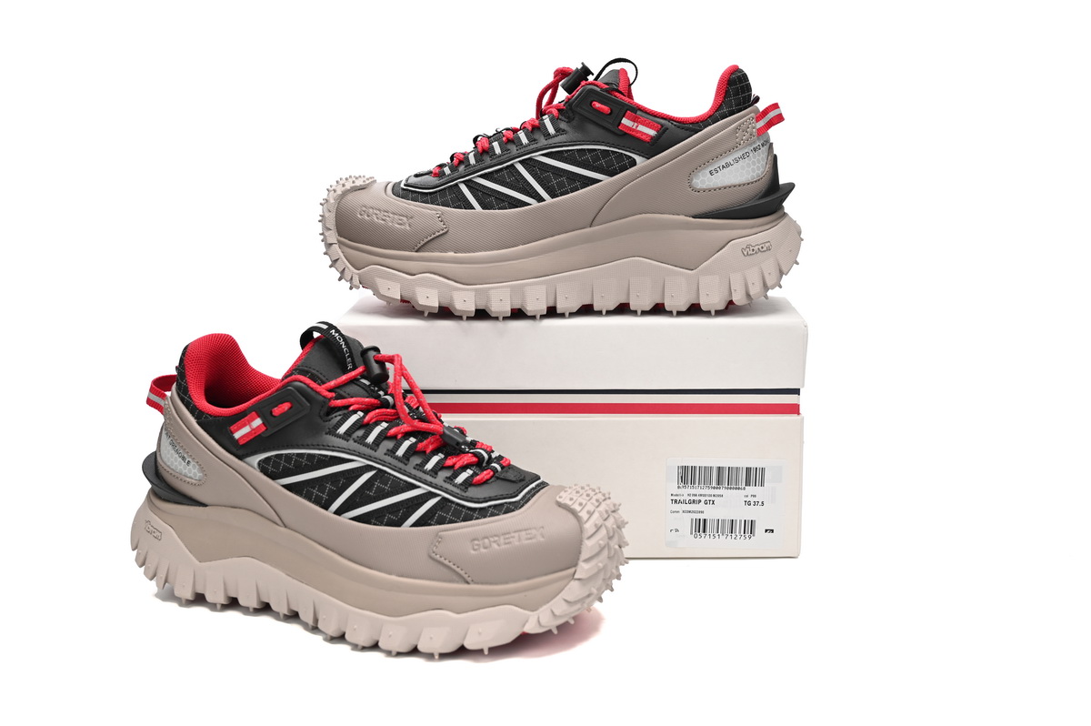 EM Sneakers Moncler Trailgrip Black Grey -11