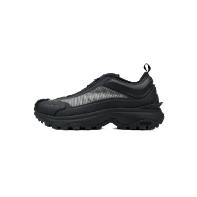 EM Sneakers Moncler Trailgrip Leather Black All Black Mesh 01