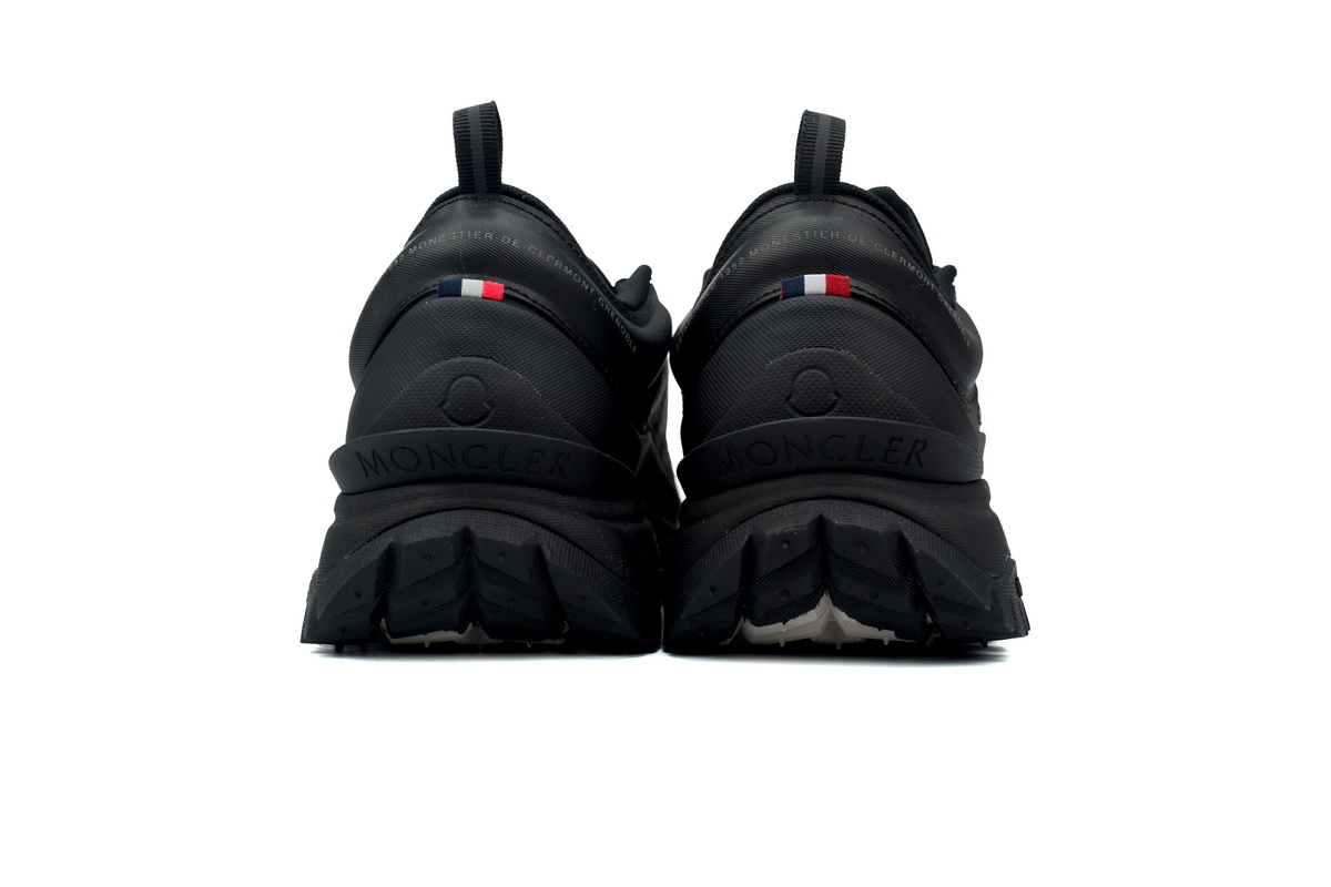 EM Sneakers Moncler Trailgrip Leather Black All Black Mesh