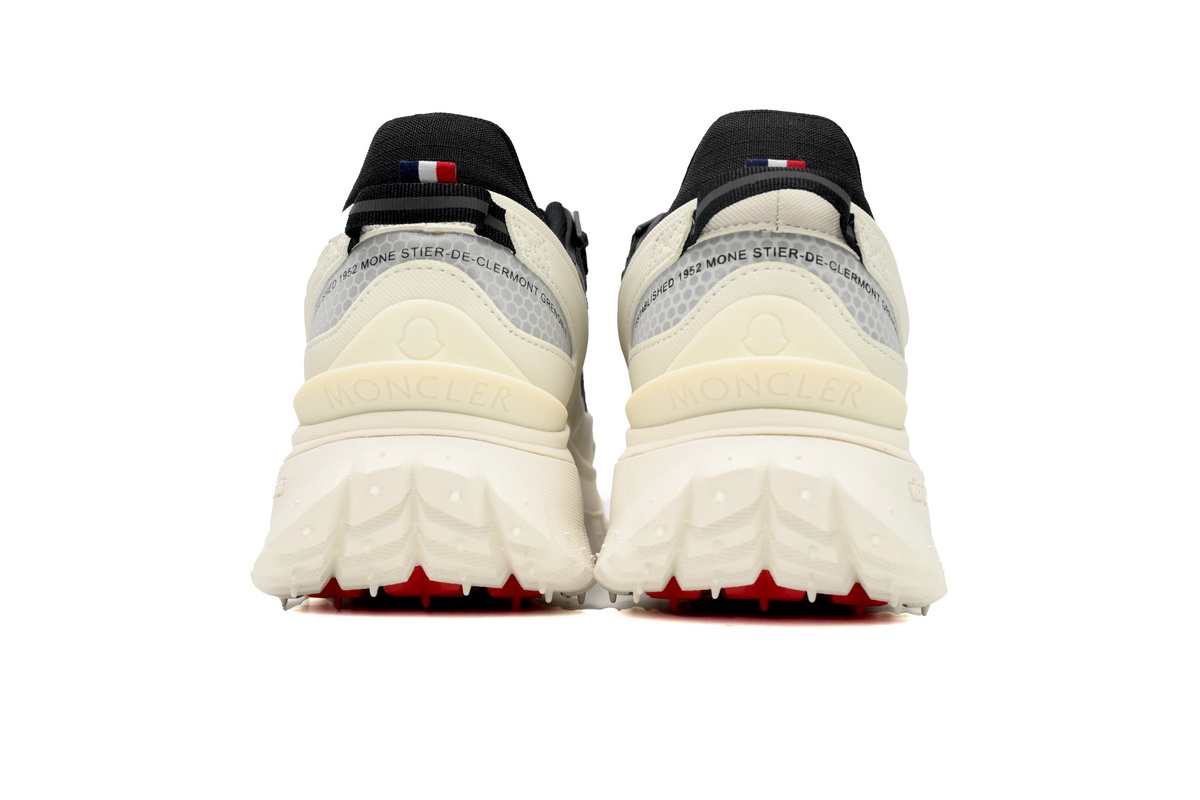 EM Sneakers Moncler Trailgrip Leather Black And White