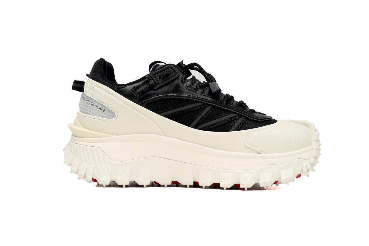 EM Sneakers Moncler Trailgrip Leather Black And White