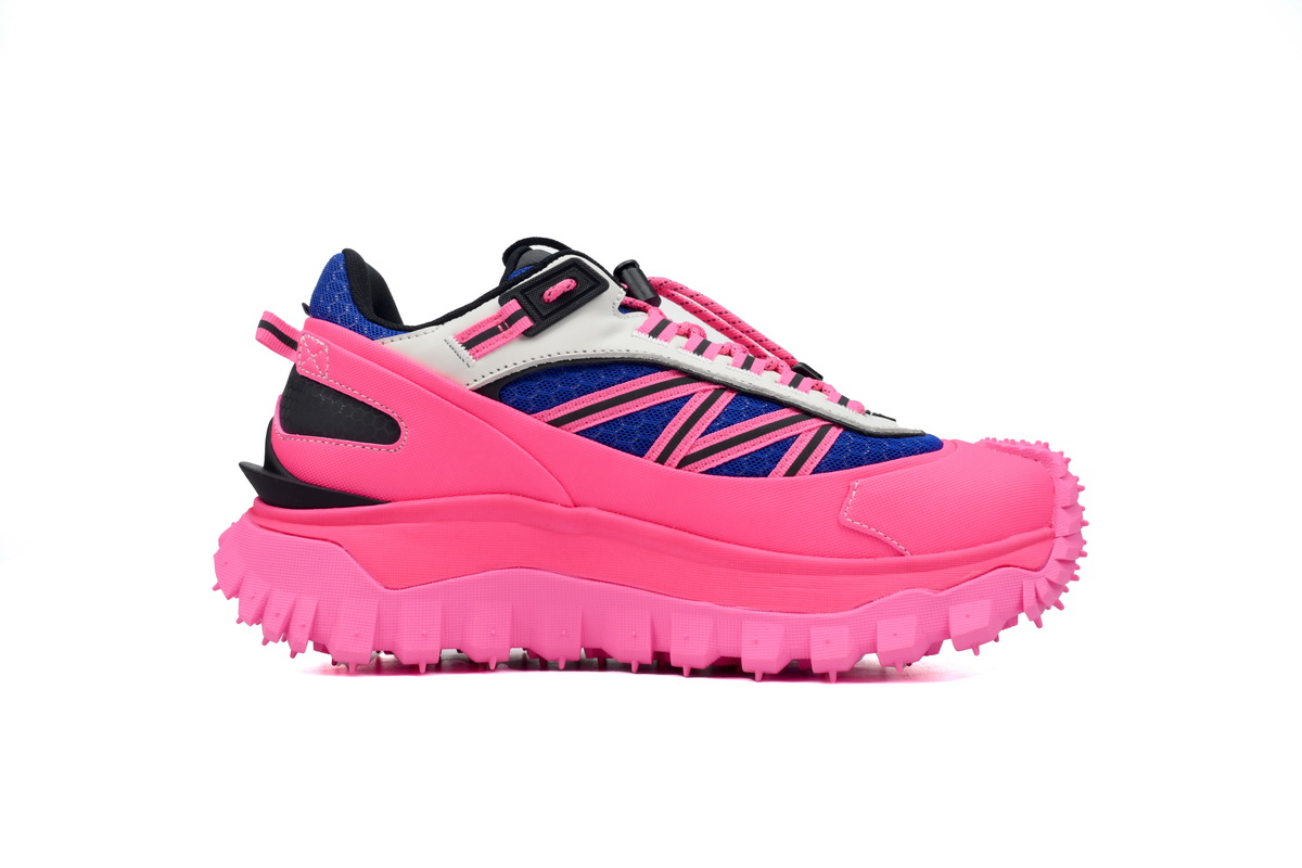 EM Sneakers  Moncler Trailgrip Leather Black Blue Pink