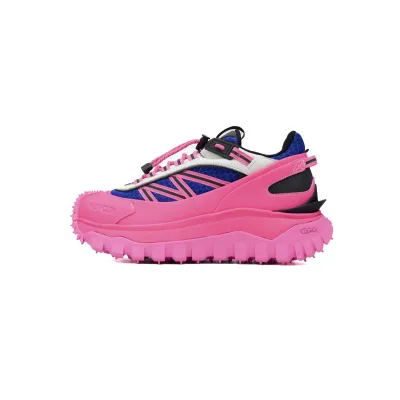 EM Sneakers  Moncler Trailgrip Leather Black Blue Pink 01