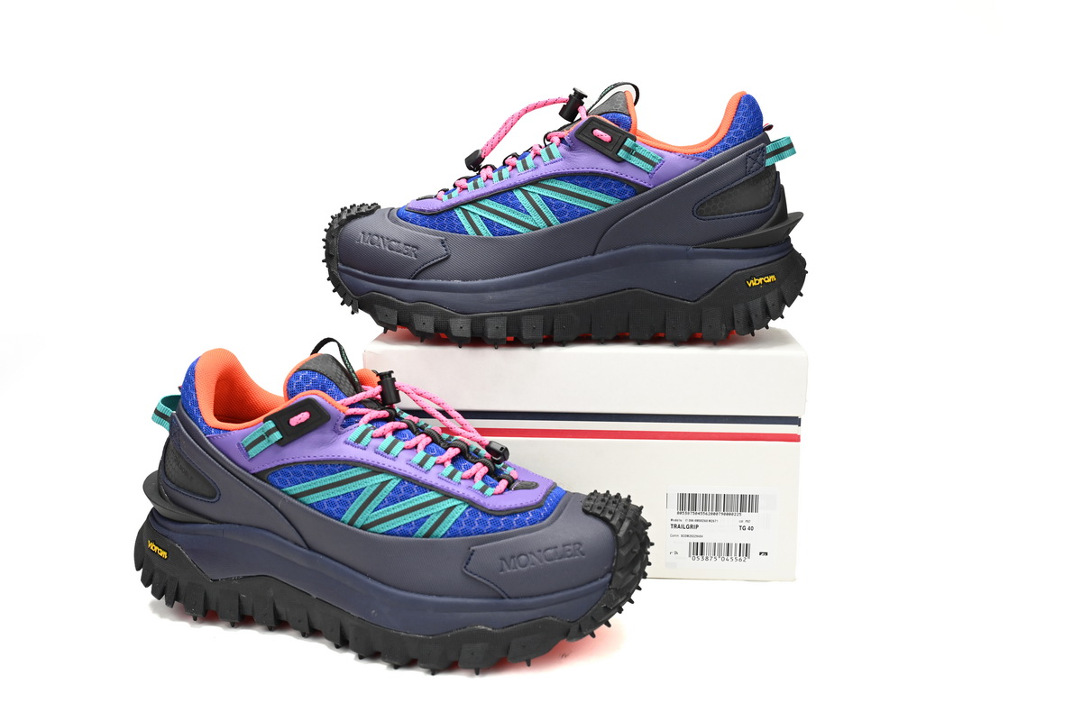 EM Sneakers Moncler Trailgrip Fluorescent Black Black Purple