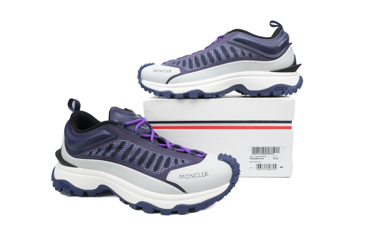 EM Sneakers Moncler White Gray Purple