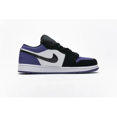 EM Sneakers Jordan 1 Low Court Purple White 02