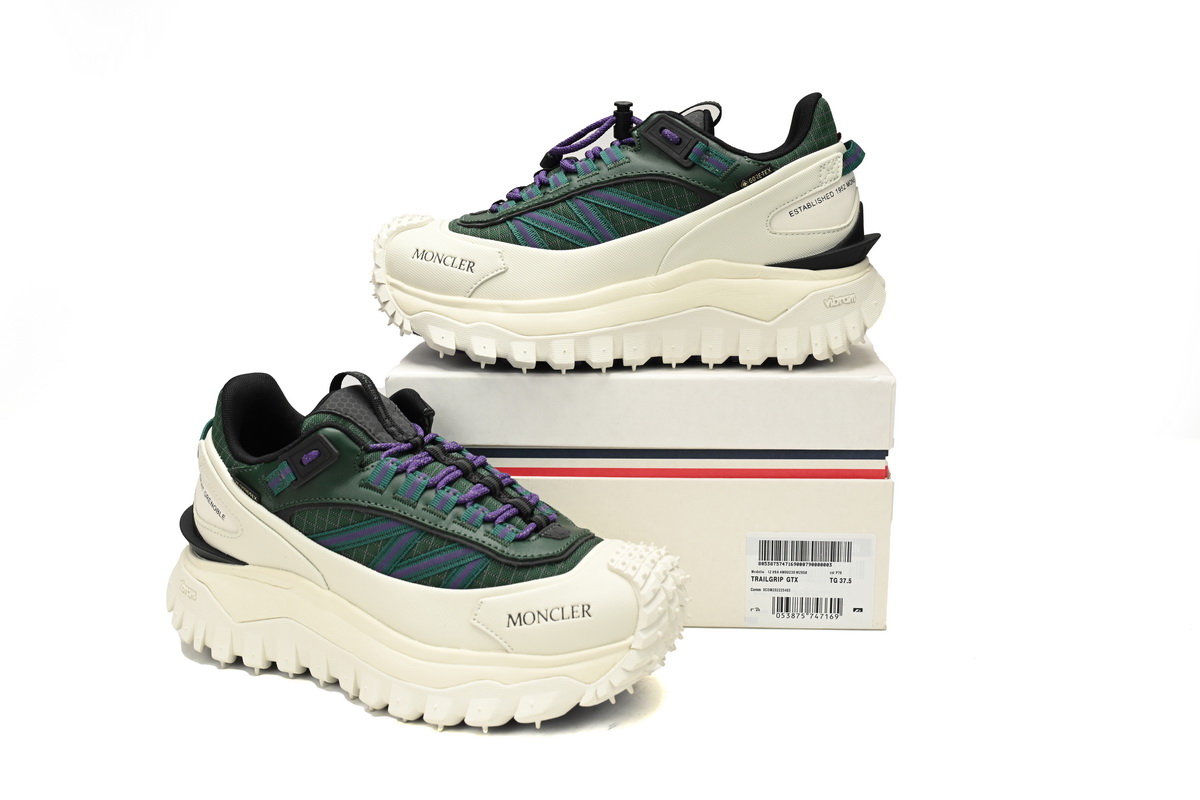 EM Sneakers Moncler Trailgrip Fluorescent Black Beige Purple