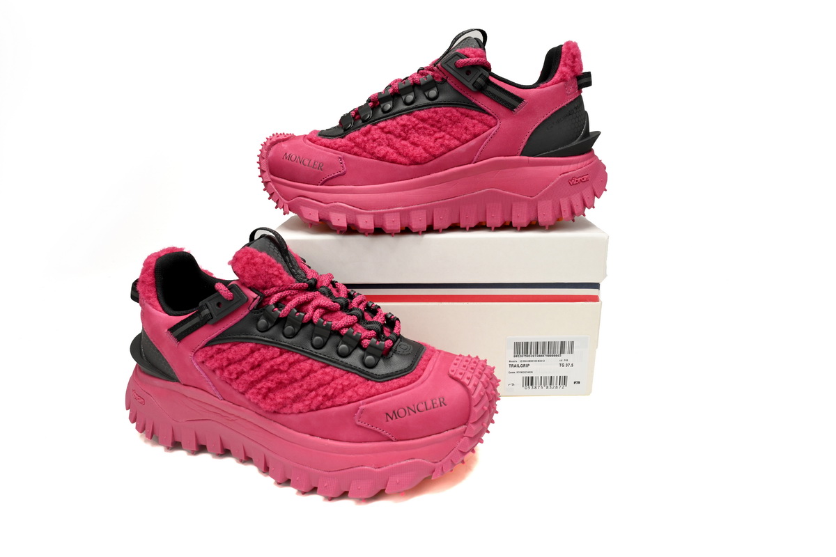 EM Sneakers Moncler Trailgrip Fluorescent Black Black Velvet Powde