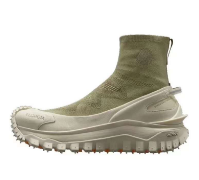 EM Sneakers Moncler Trailgrip Leather Black Beige green