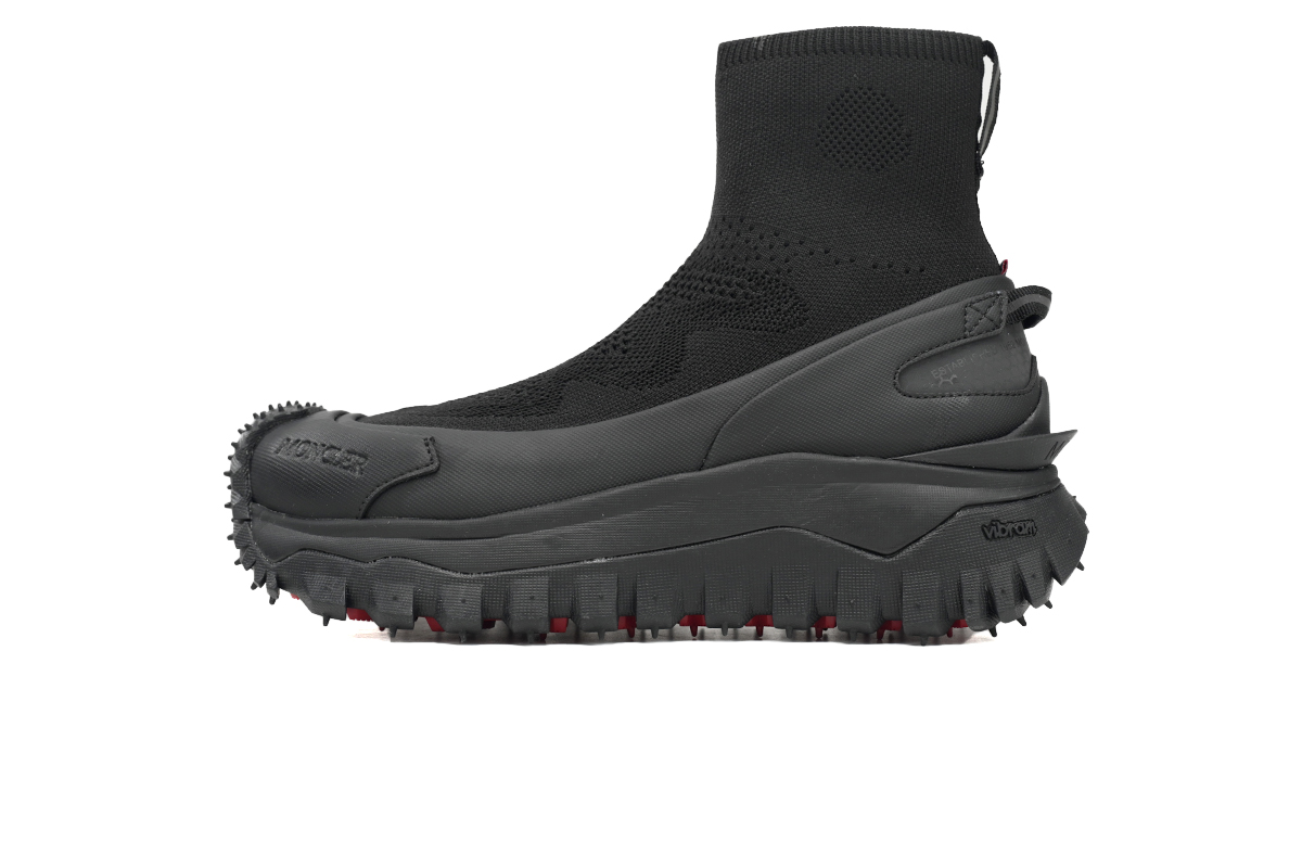 EM Sneakers Moncler Trailgrip Leather Black Hight