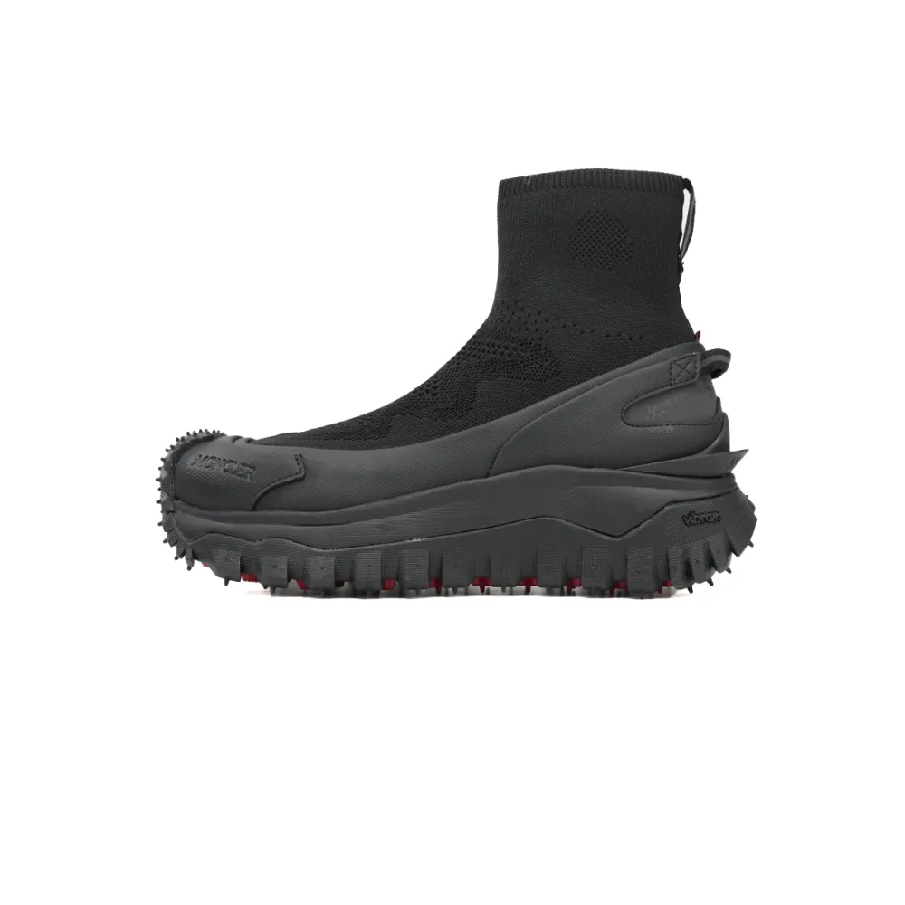 EM Sneakers Moncler Trailgrip Leather Black Hight