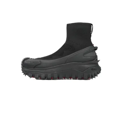 EM Sneakers Moncler Trailgrip Leather Black Hight 01