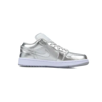 EM Sneakers Jordan 1 Low SE Metallic Silver 02