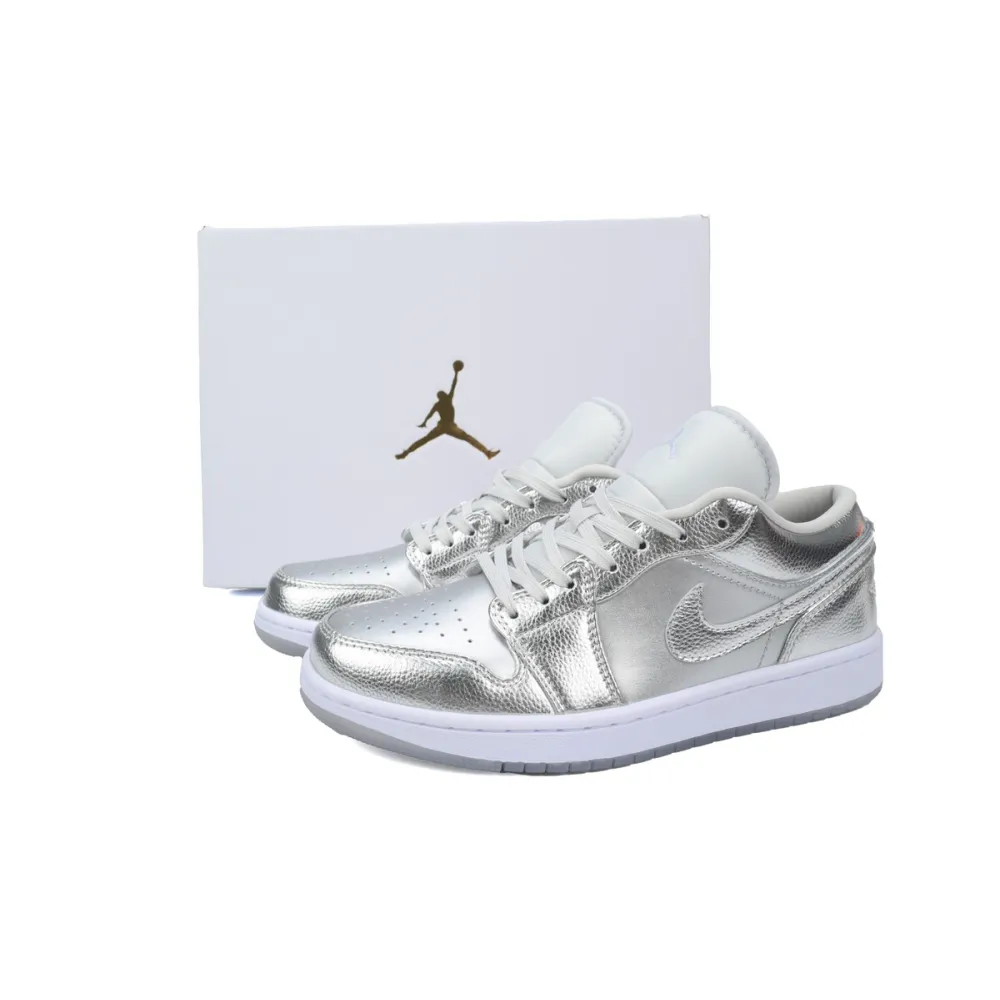 EM Sneakers Jordan 1 Low SE Metallic Silver